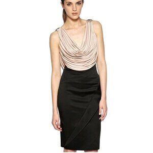 Karen Millen Cowl Front Back Ladder Back Bandage Skirt Designer Dress Size 6